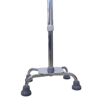 BASTON DE 4 PATAS MANGO CISNE PLATA