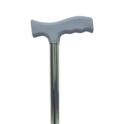 BASTON DE 4 PATAS ALTAS  MANGO T COLOR PLATA