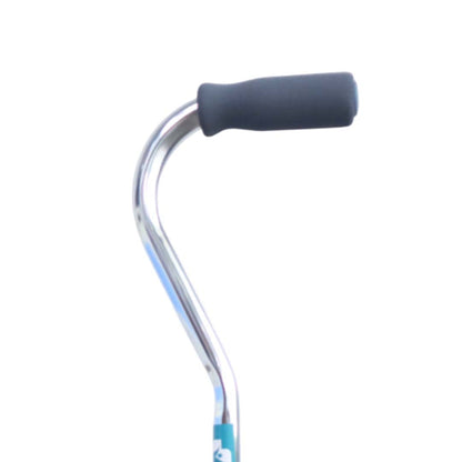 BASTON DE 4 PATAS MANGO CISNE PLATA