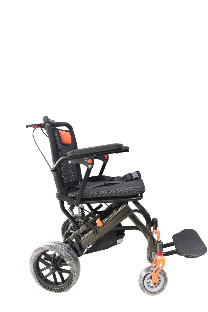 SILLA DE RUEDAS DE PASEO CON AMORTIGUACIÓN PREMIUM