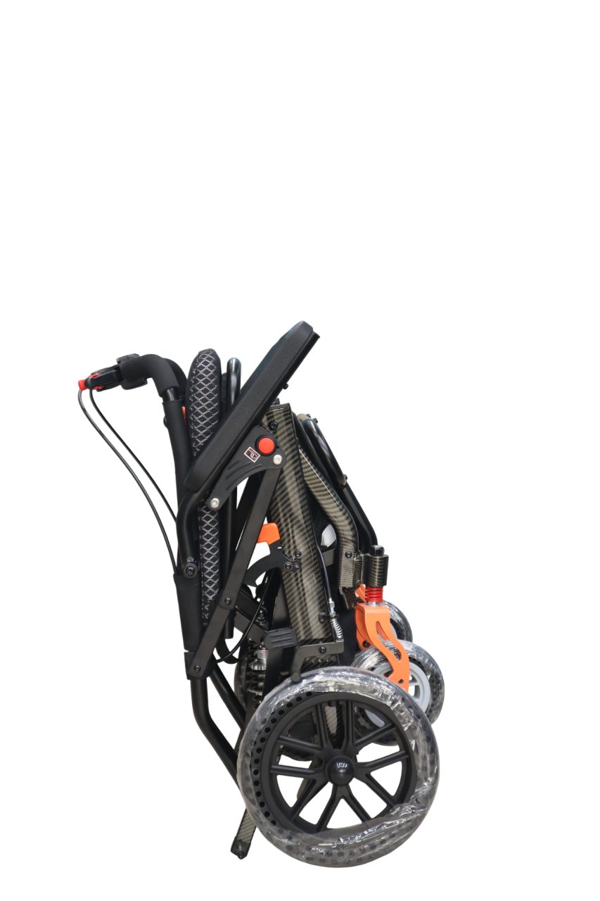 SILLA DE RUEDAS DE PASEO CON AMORTIGUACIÓN PREMIUM