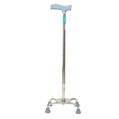 BASTÓN DE 4 PATAS MANGO T PLATA