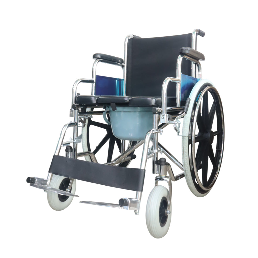 SILLA DE RUEDAS CON INODORO